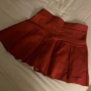 Burnt orange skirt